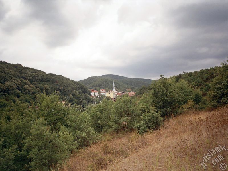 View of Termal-Gokcedere Village in Yalova city of Turkey.
