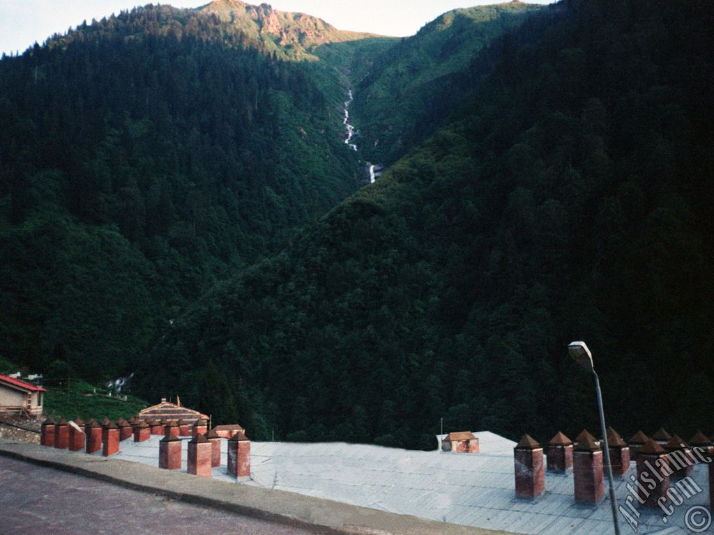 View of Ayder high plateau and spa located in Rize city of Turkey.
