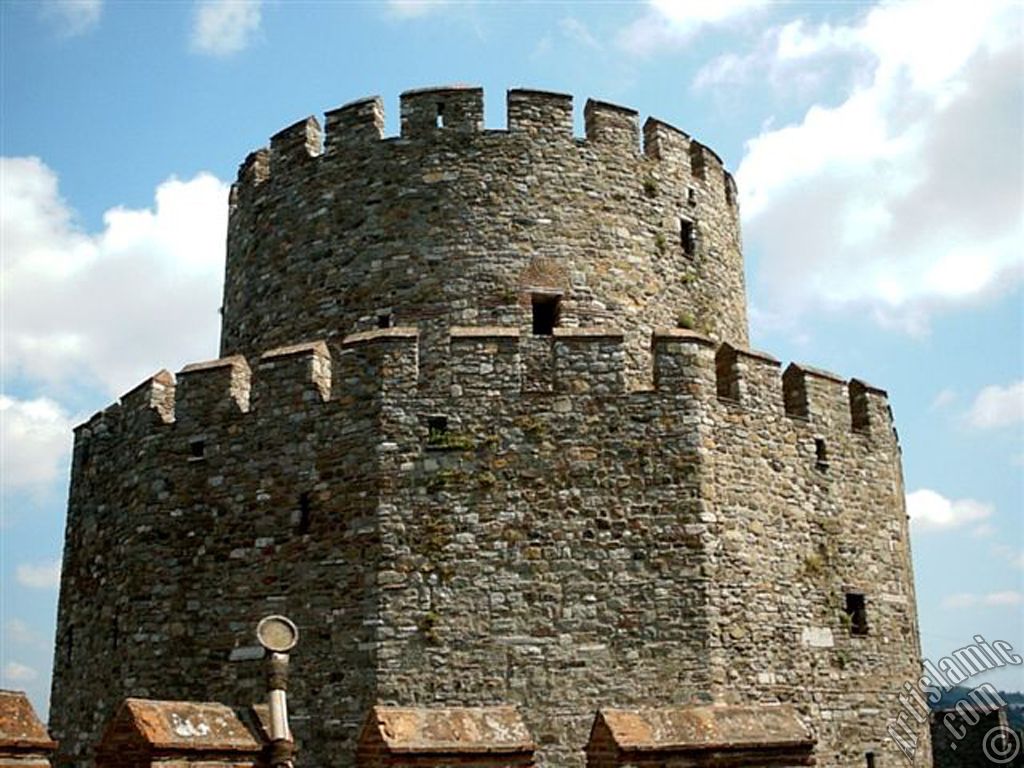 View of Rumeli Hisari which was ordered by Sultan Mehmet the Conqueror to be built before conquering Istanbul in 1452 located on the shore of Bosphorus in Turkey.
