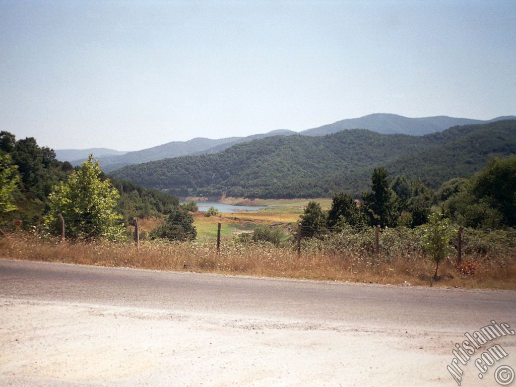 View of Termal-Gokcedere Village in Yalova city of Turkey.
