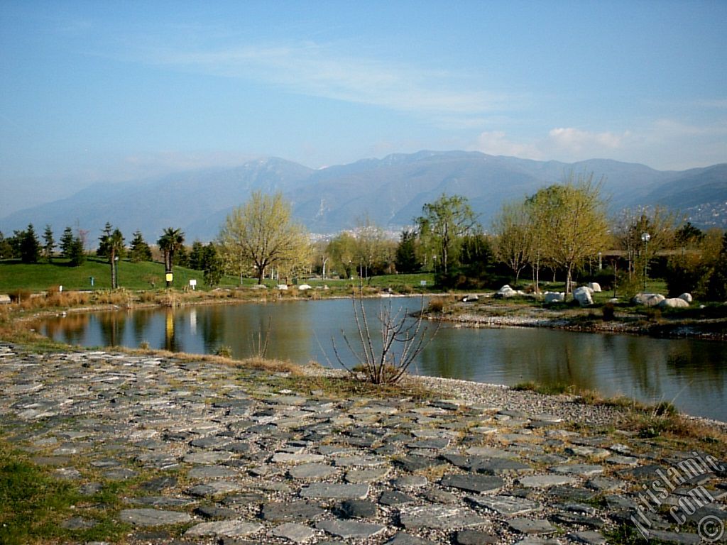 View of Botanical Park in Bursa city of Turkey.
